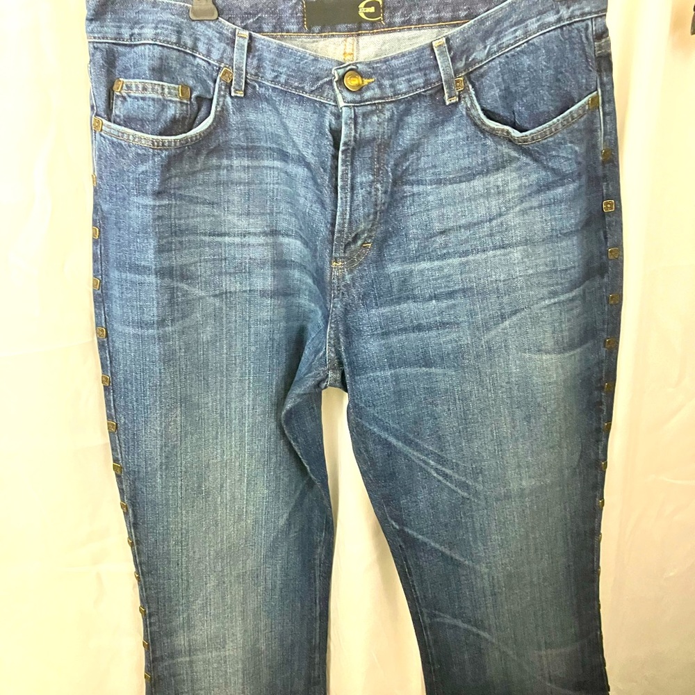 Just Cavalli Studded Jeans, Very stylish, Size: 34 x 32’ Excellent Condition,